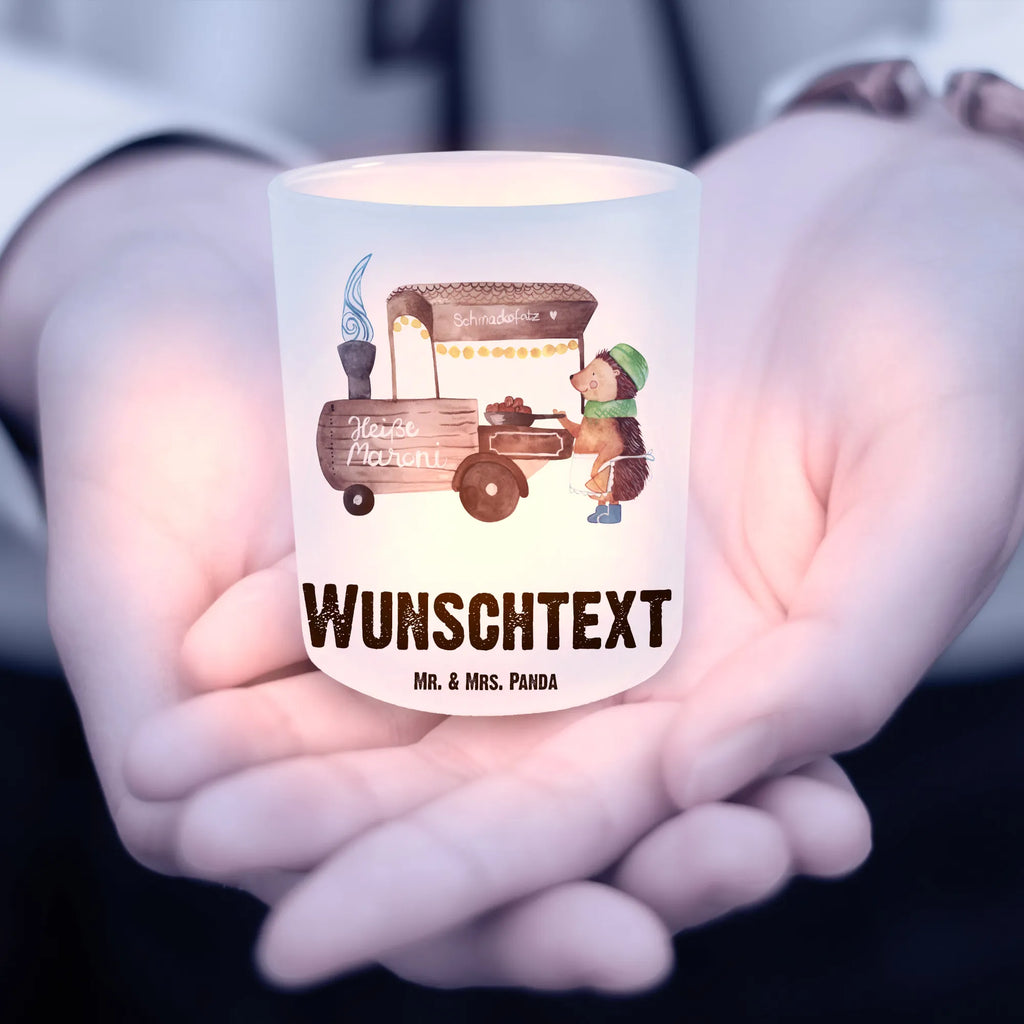 Personalised lantern hedgehog Chestnuts Winter, Christmas, Christmas time, snow