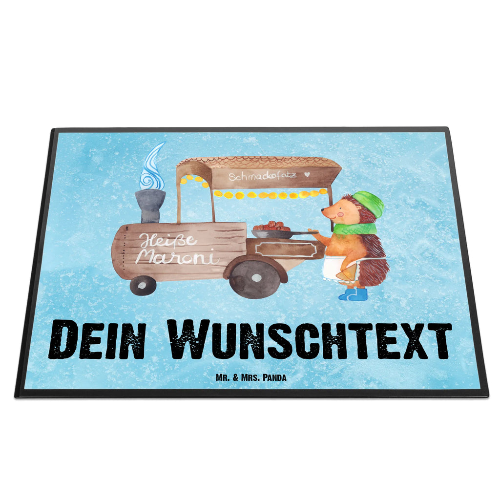 Personalizowana podkładka pod biurko Jeż kasztany Zima, Boże Narodzenie, dekoracje świąteczne, Mikołaj, Adwent, Wigilia, zimowy motyw