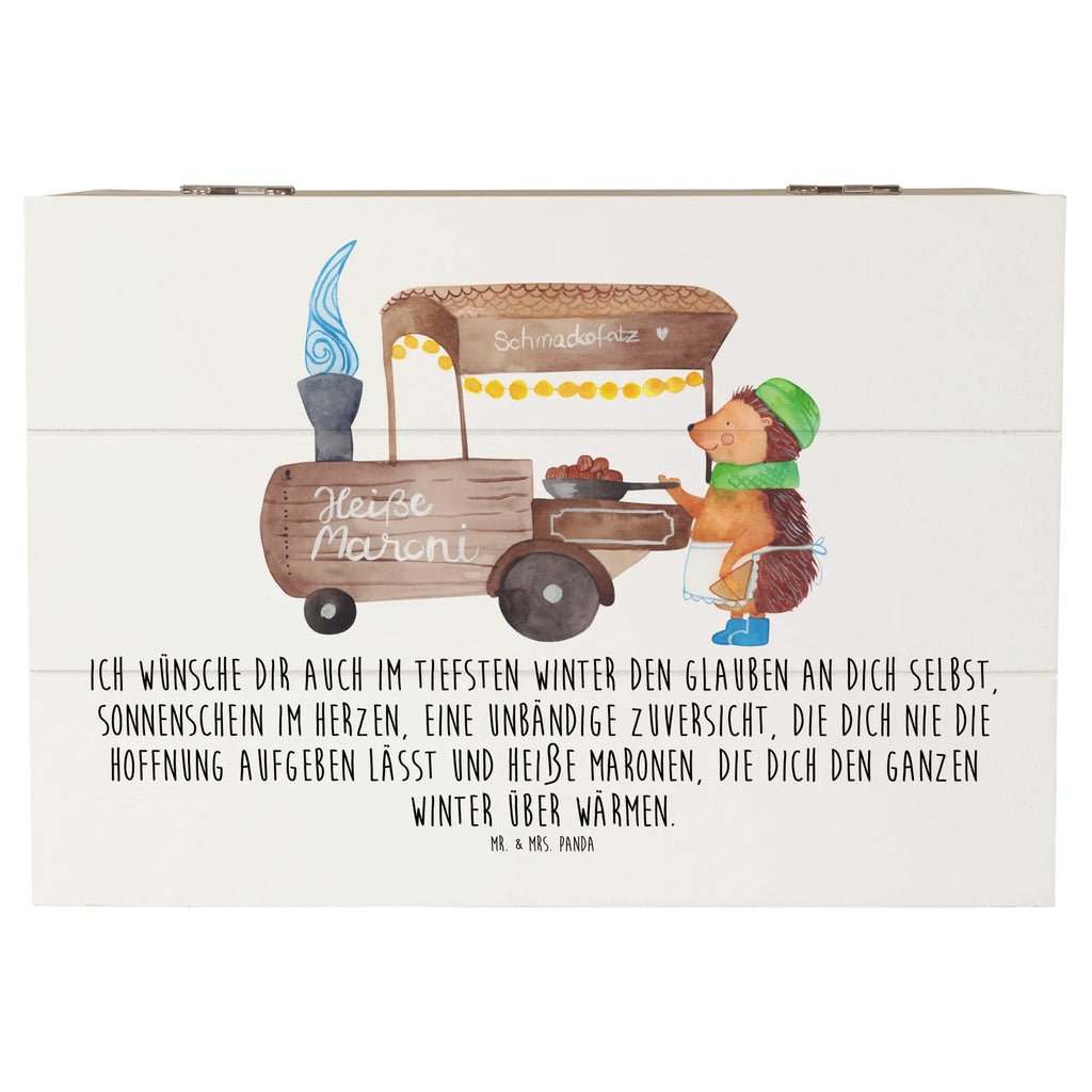 Holzkiste Igel Maronen Kiste, XXL, Truhe, Holzkiste, Geschenkdose, Erinnerungsbox, Aufbewahrungsbox, Schatzkiste, Geschenkbox, Erinnerungskiste, Dekokiste, Schatulle, Winter, Weihnachten, Weihnachtsdeko, Nikolaus, Advent, Heiligabend, Wintermotiv, Maronen, Duft, Kastanien, Weihnachtsmarkt