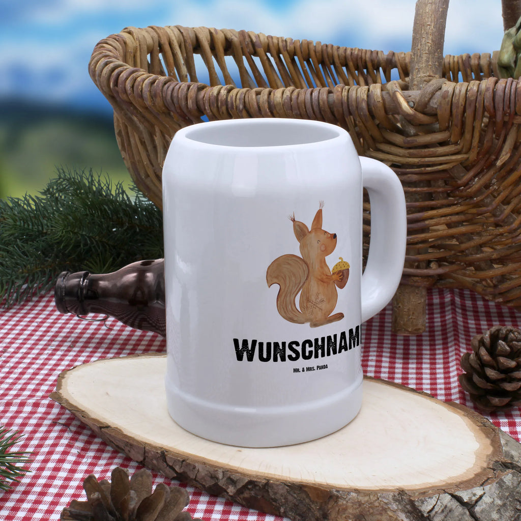 Personalised beer mug Squirrel Christmas Winter, Christmas, Christmas time, snow, Merry Christmas, Bird, Happy New Year, Christmas Theme, Xmas, New Year, Christmas Greeting