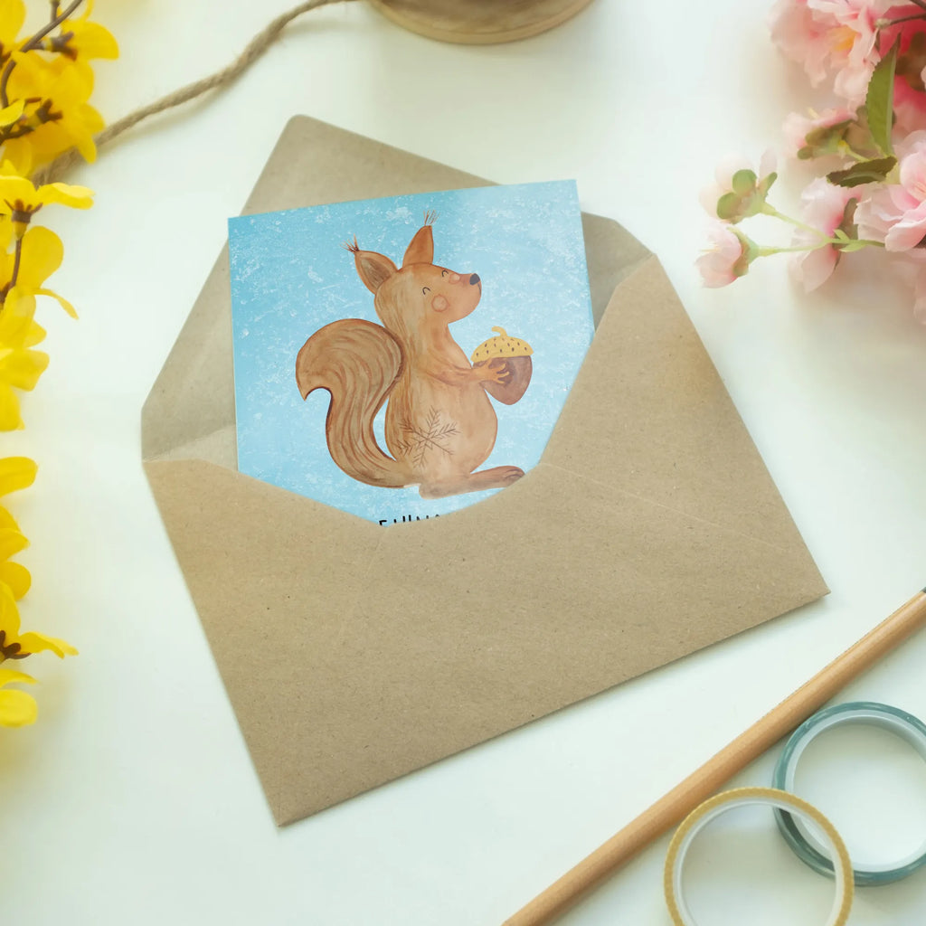Grußkarte Eichhörnchen Weihnachten Klappkarte, Karte, Grußkarte, Glückwunschkarte, Geburtstagskarte, Einladungskarte, Hochzeitskarte, Ansichtskarten, Winter, Weihnachten, Weihnachtsdeko, Nikolaus, Advent, Heiligabend, Wintermotiv, Frohes neues Jahr, Neujahr, Frohe Weihnachten, Weihnachtsgruß, Guten Rutsch, Weihnachtsmotiv, Vogel