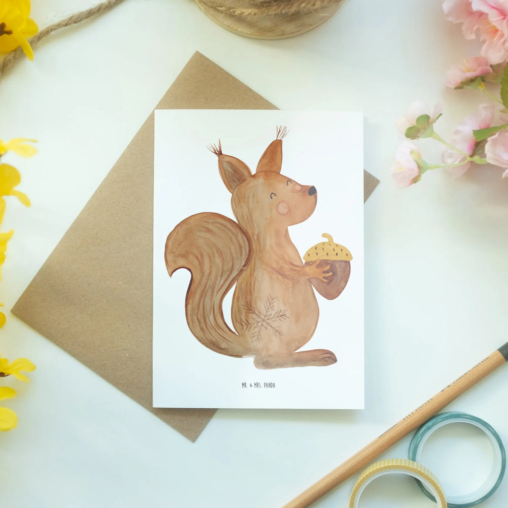Grußkarte Eichhörnchen Weihnachten Klappkarte, Karte, Grußkarte, Glückwunschkarte, Geburtstagskarte, Einladungskarte, Hochzeitskarte, Ansichtskarten, Winter, Weihnachten, Weihnachtsdeko, Nikolaus, Advent, Heiligabend, Wintermotiv, Frohes neues Jahr, Neujahr, Frohe Weihnachten, Weihnachtsgruß, Guten Rutsch, Weihnachtsmotiv, Vogel