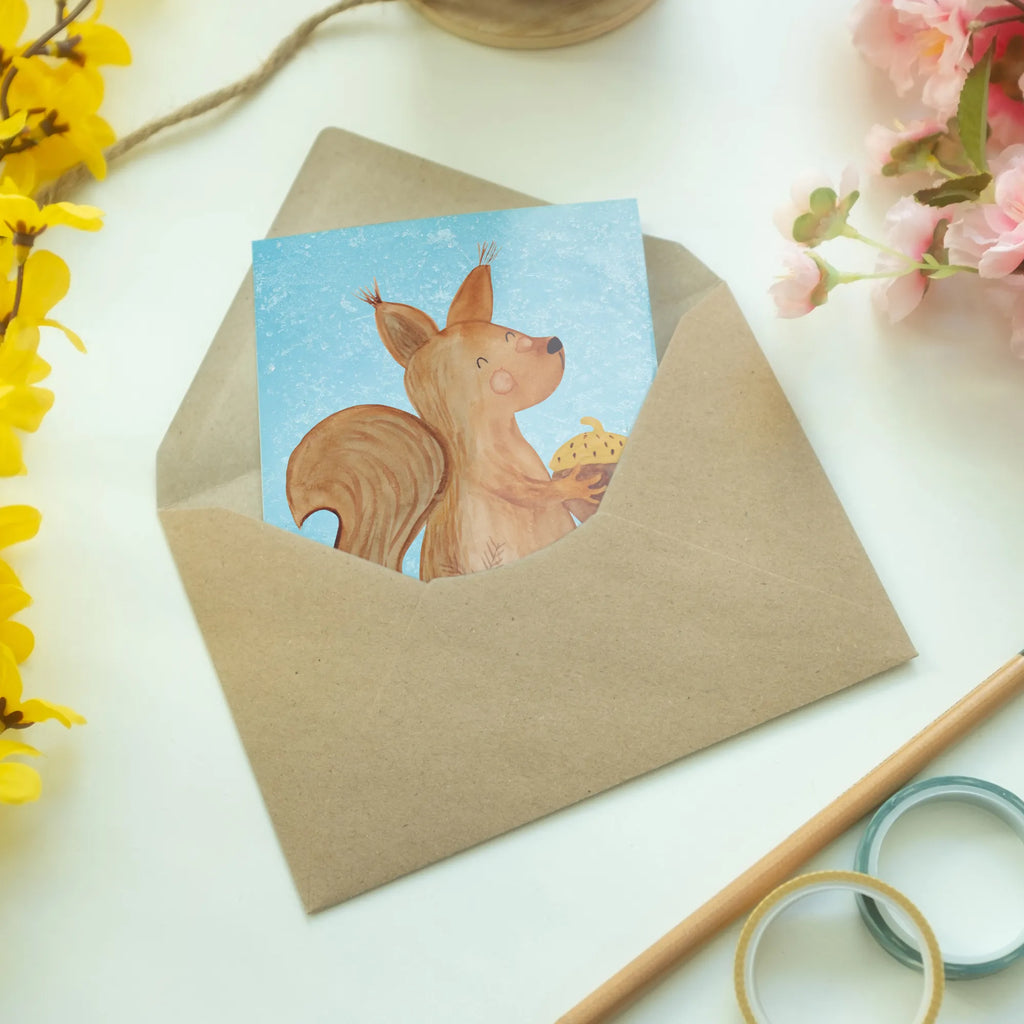Grußkarte Eichhörnchen Weihnachten Klappkarte, Karte, Grußkarte, Glückwunschkarte, Geburtstagskarte, Einladungskarte, Hochzeitskarte, Ansichtskarten, Winter, Weihnachten, Weihnachtsdeko, Nikolaus, Advent, Heiligabend, Wintermotiv, Frohes neues Jahr, Neujahr, Frohe Weihnachten, Weihnachtsgruß, Guten Rutsch, Weihnachtsmotiv, Vogel