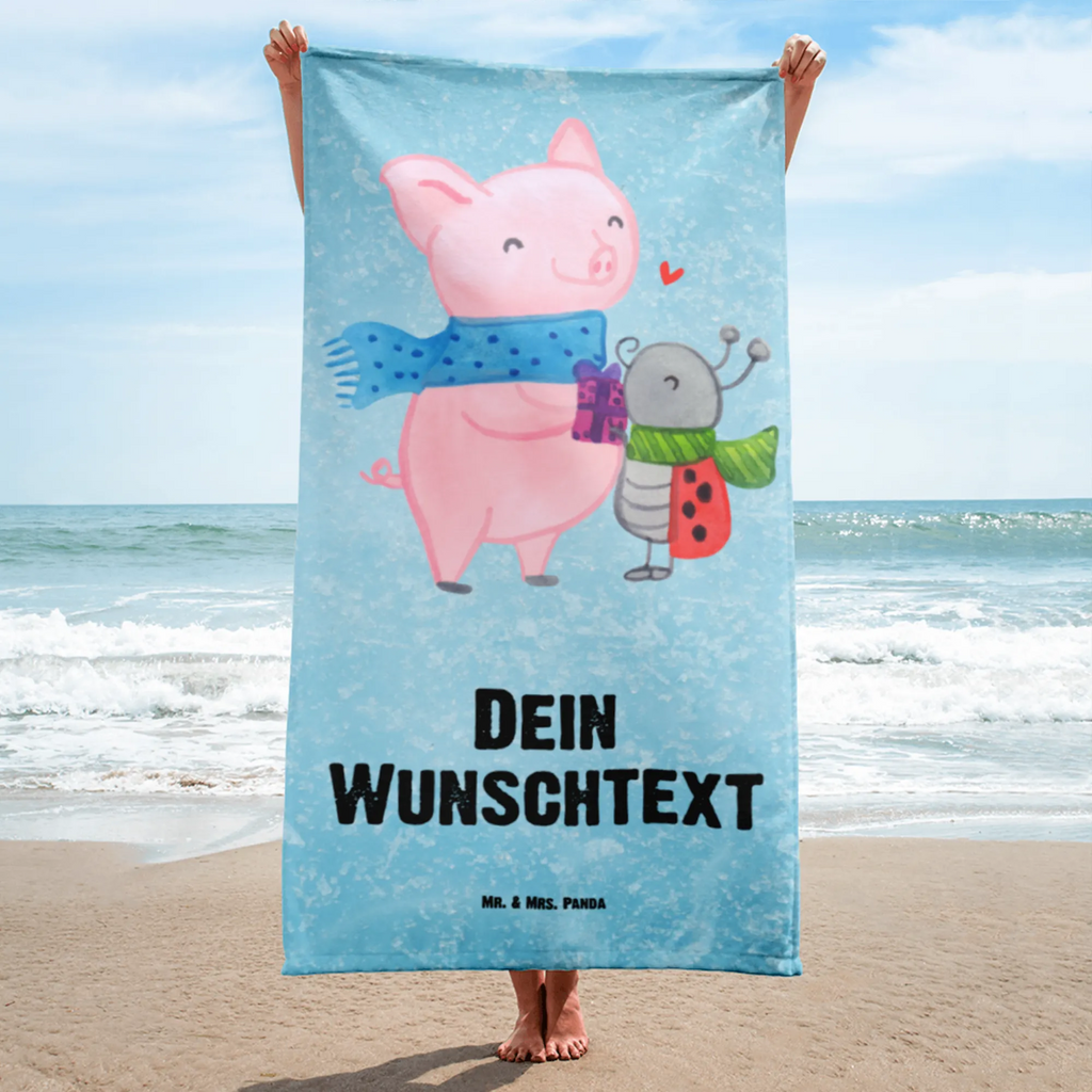 Hand towel with name Glow Pig Snuggle sauna towel with name, custom towel, luxury personalized towels, custom bathroom towel, towel with name, embroidered towel, custom print towel, towel gift, personalized bath towel, monogrammed bath towel, Winter, Christmas, Christmas time, snow