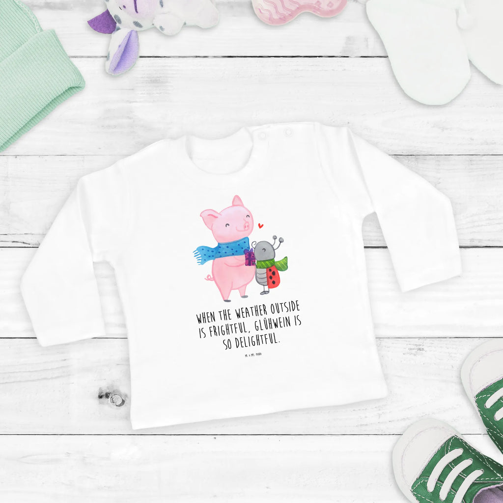 Baby long-sleeve Glow Pig Snuggle long sleeve, baby, clothing, boys, Girls, bio, Winter, Christmas, Christmas time, snow