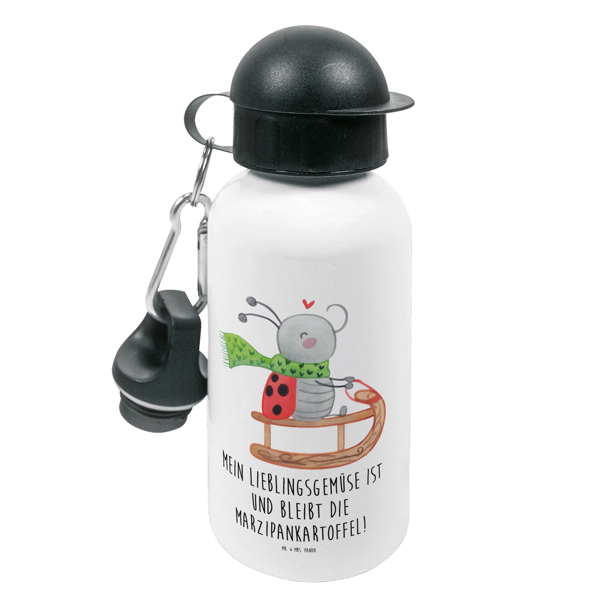 Kids drinks bottle Smörle sledding