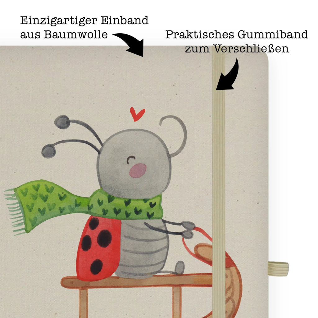 Personalised notebook Smörle sledding Winter, Christmas, Christmas time, snow