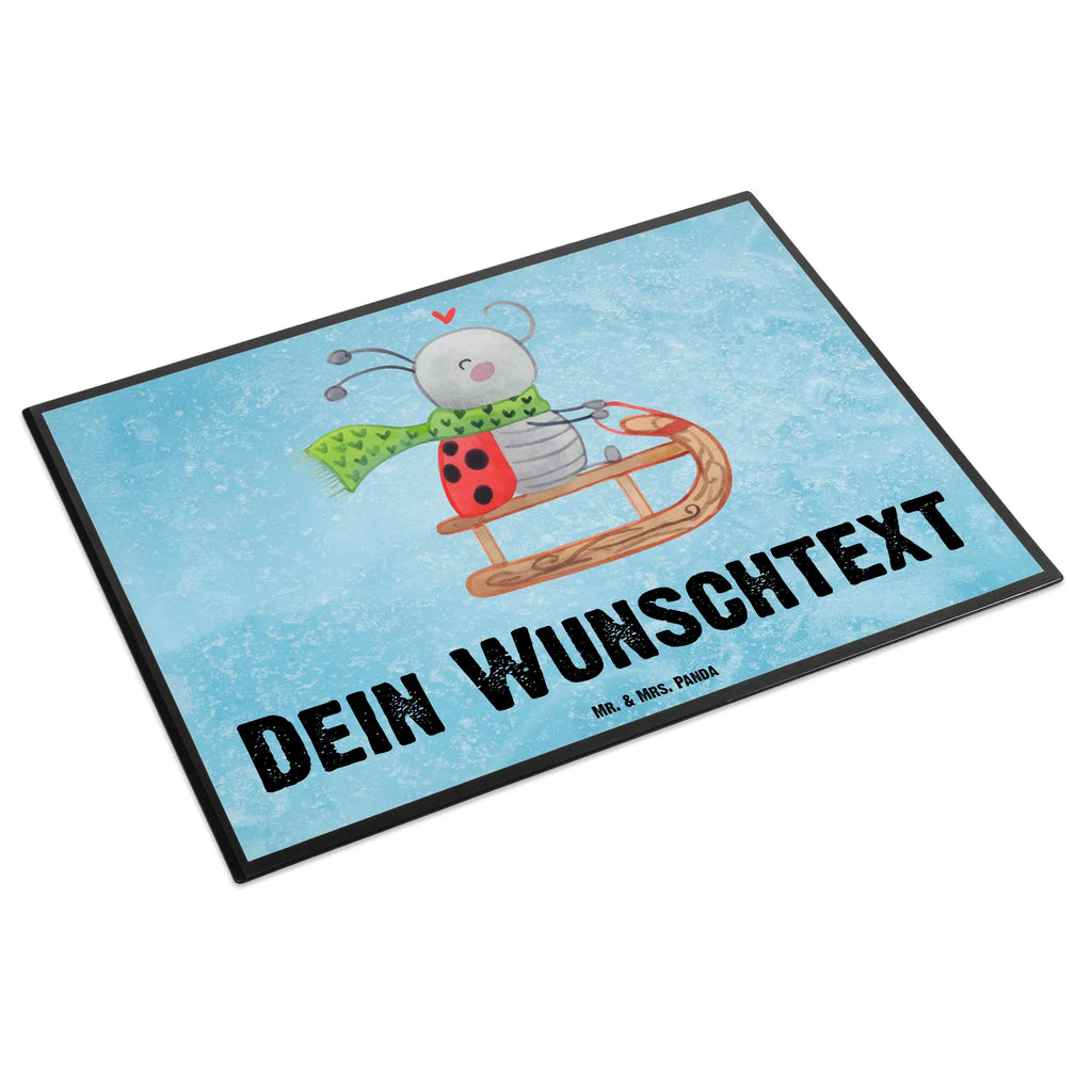 Personalised desk pad Smörle sledding Winter, Christmas, Christmas time, snow