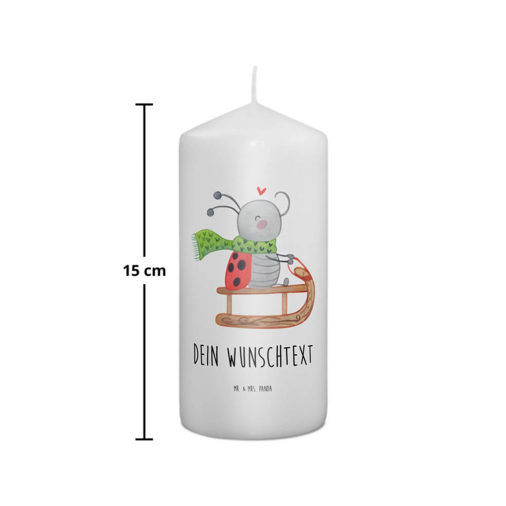 Personalised candle Smörle sledding Winter, Christmas, Christmas time, snow