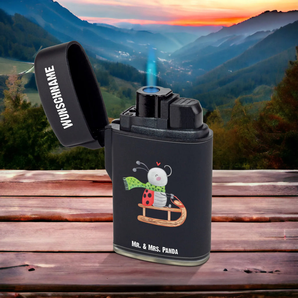 Personalised lighter Smörle sledding Winter, Christmas, Christmas time, snow