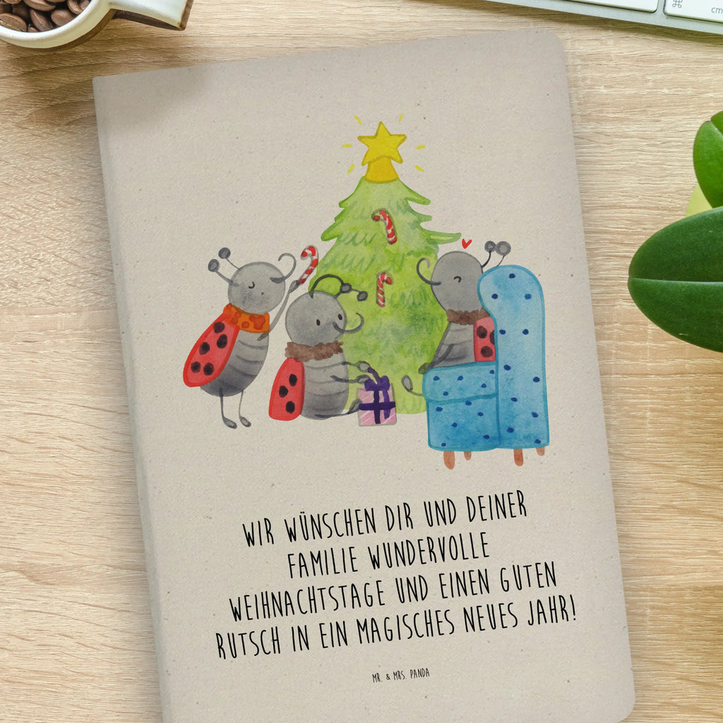 Cotton notebook Christmas Smörle writing book, notepad, journal, diary, address book, notes, notebook, sketchbook, entry book, Winter, Christmas, Christmas time, snow