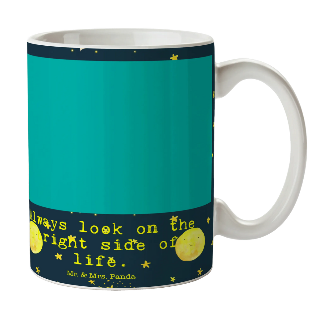 Tasse Fuchs Sterne Muster Geschenktasse, Keramiktasse, Bürotasse, Porzellantasse, Kaffeetasse, Teetasse, Tasse, Tasse mit Zitaten, Tasse mit Motiven, Fuchs, Spruch positiv, tröstende Worte, Spruch schön, Füchse, Romantik, Always Look on the Bright Side of Life
