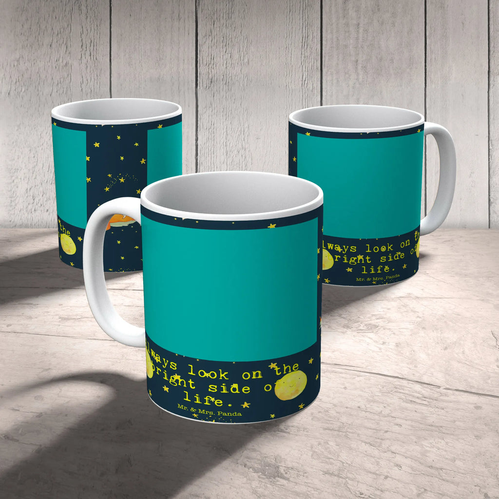 Tasse Fuchs Sterne Muster Geschenktasse, Keramiktasse, Bürotasse, Porzellantasse, Kaffeetasse, Teetasse, Tasse, Tasse mit Zitaten, Tasse mit Motiven, Fuchs, Spruch positiv, tröstende Worte, Spruch schön, Füchse, Romantik, Always Look on the Bright Side of Life