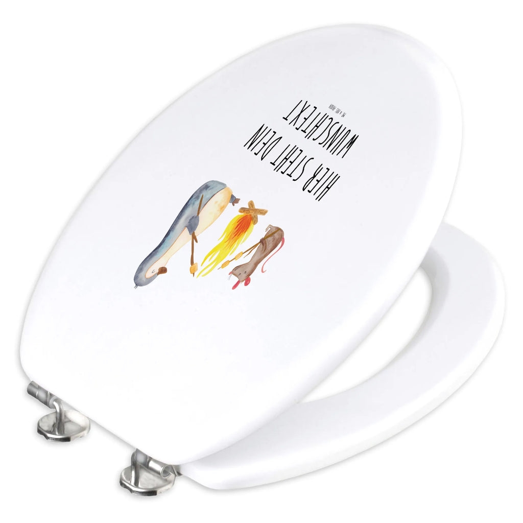 Personalizowany motyw deski WC pingwin ognisko Pinguin