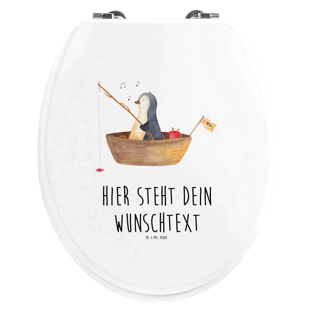 Personalisierter WC Sitz Motiv Pinguin Angelboot Toilettendeckel mit Namen, Personalisierter Klodeckel, Personalisierter Toilettendeckel, Personalisierter WC-Sitz, Personalisierte Klobrille, WC Sitz mit Namen, Pinguin, Angeln, Neustart, Leben, Angelboot, Lebenslust, Motivation, Boot, Trennung, genießen, Scheidung, Neuanfang, Pinguine, Geschenkidee Liebeskummer