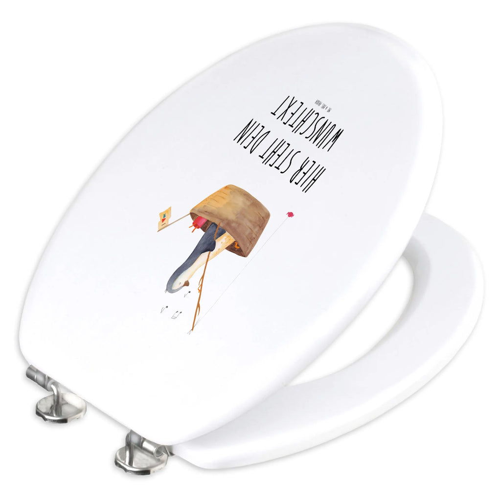 Personalisierter WC Sitz Motiv Pinguin Angelboot Toilettendeckel mit Namen, Personalisierter Klodeckel, Personalisierter Toilettendeckel, Personalisierter WC-Sitz, Personalisierte Klobrille, WC Sitz mit Namen, Pinguin, Angeln, Neustart, Leben, Angelboot, Lebenslust, Motivation, Boot, Trennung, genießen, Scheidung, Neuanfang, Pinguine, Geschenkidee Liebeskummer