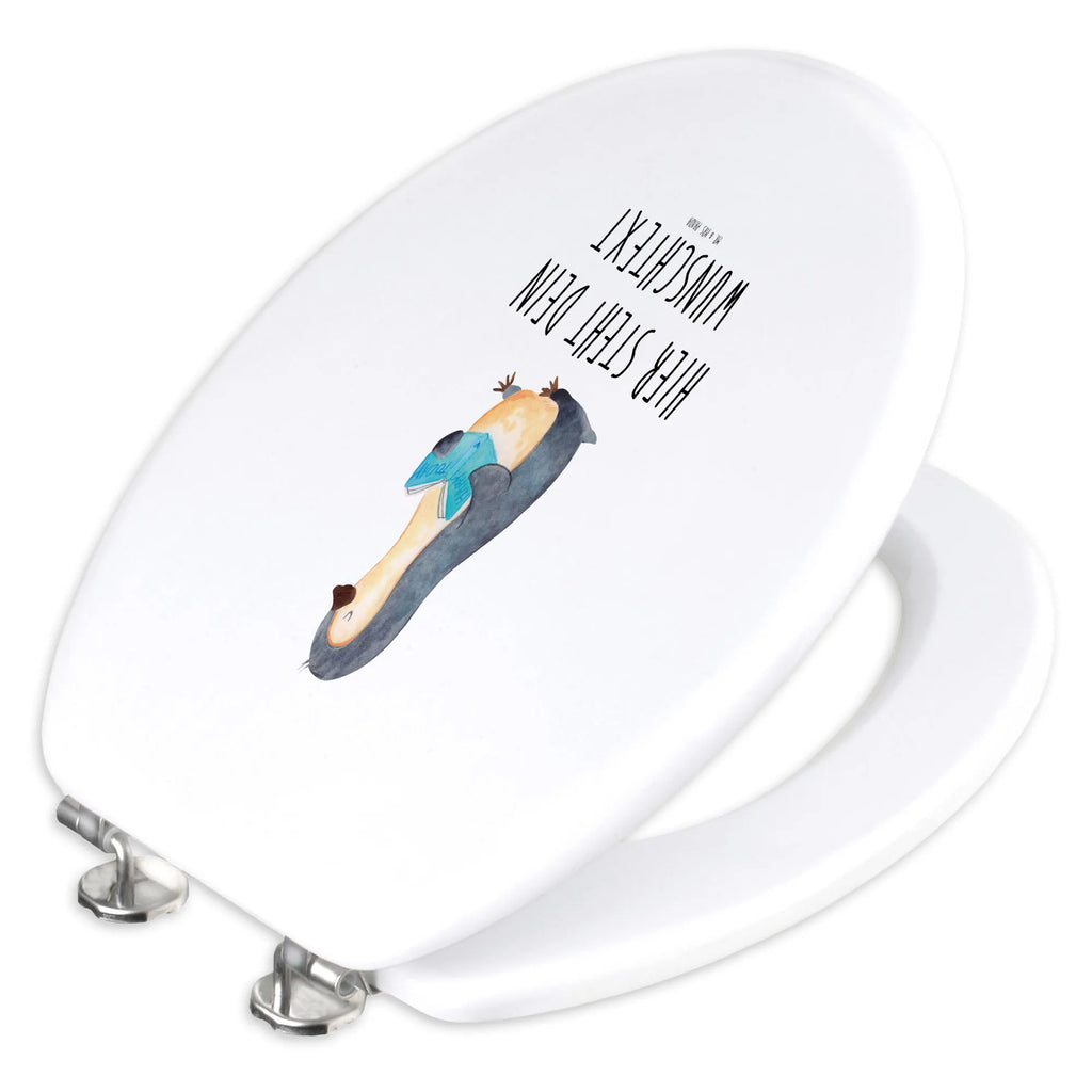 Personalizowany motyw deski WC pingwin książka Pinguin