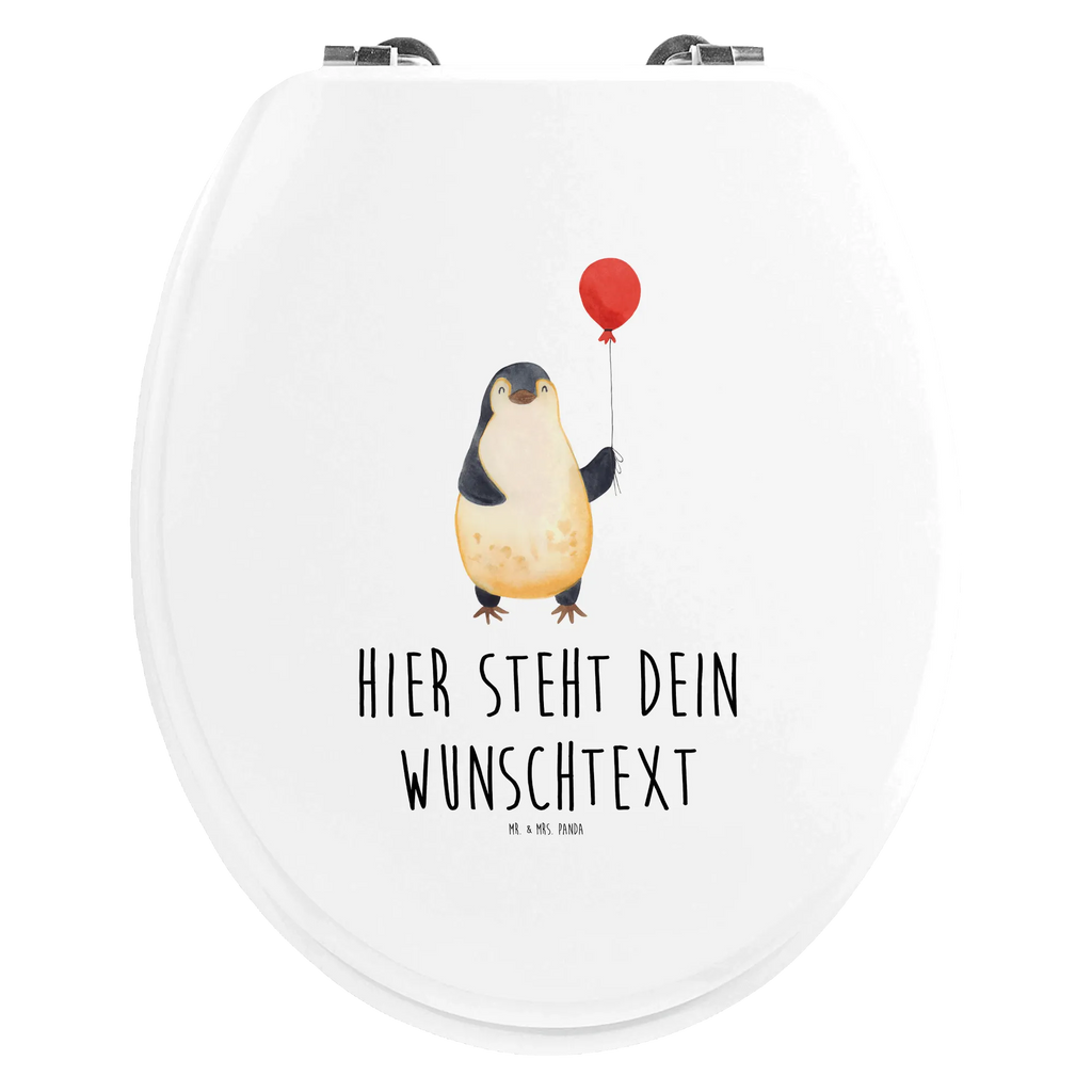 Personalisierter WC Sitz Motiv Pinguin Luftballon Personalisierter Toilettendeckel, Personalisierte Klobrille, WC Sitz mit Namen, Personalisierter Klodeckel, Toilettendeckel mit Namen, Personalisierter WC-Sitz, Pinguin, Motivation, Pinguine, Geschenk Freundin, beste Freundin, Luftballon, Glück, Tagträume, Liebe, Lebenslust, neues Leben, Neustart, Geschenkidee