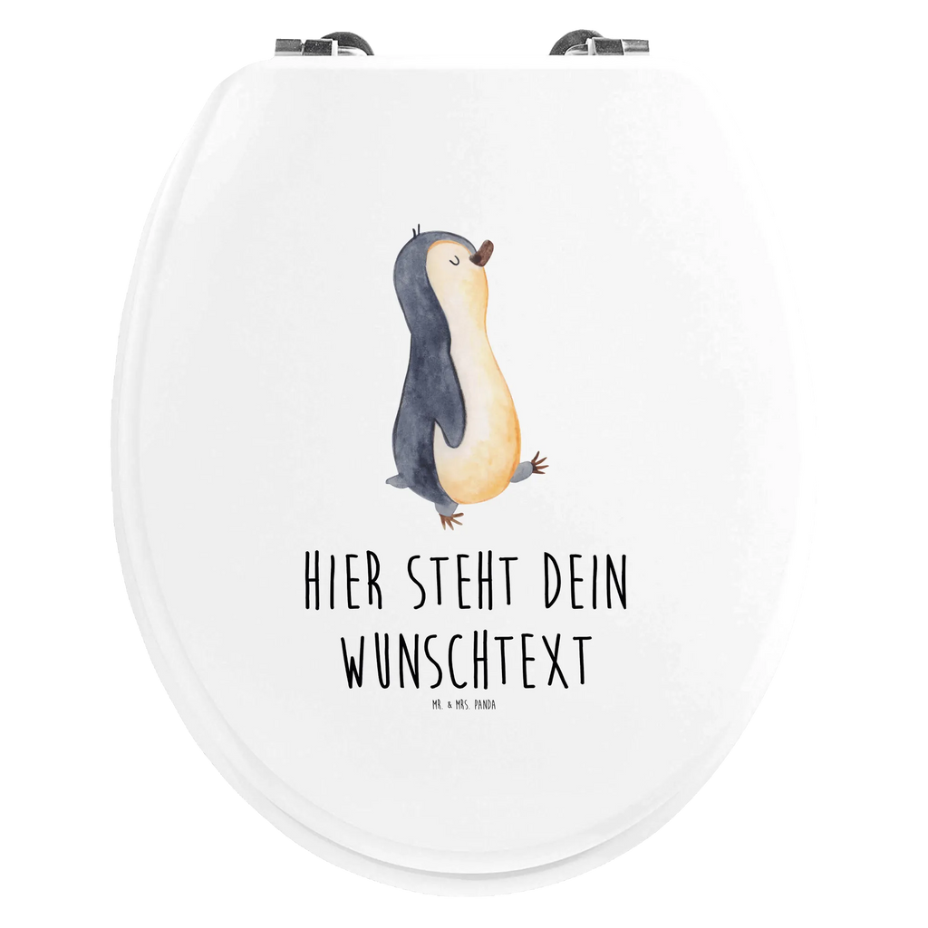 Personalized Toilet Seat Design Penguin march Penguin, North Pole, Winter, Penguins, early riser, brother, penguin, penguins, family, sister, late riser