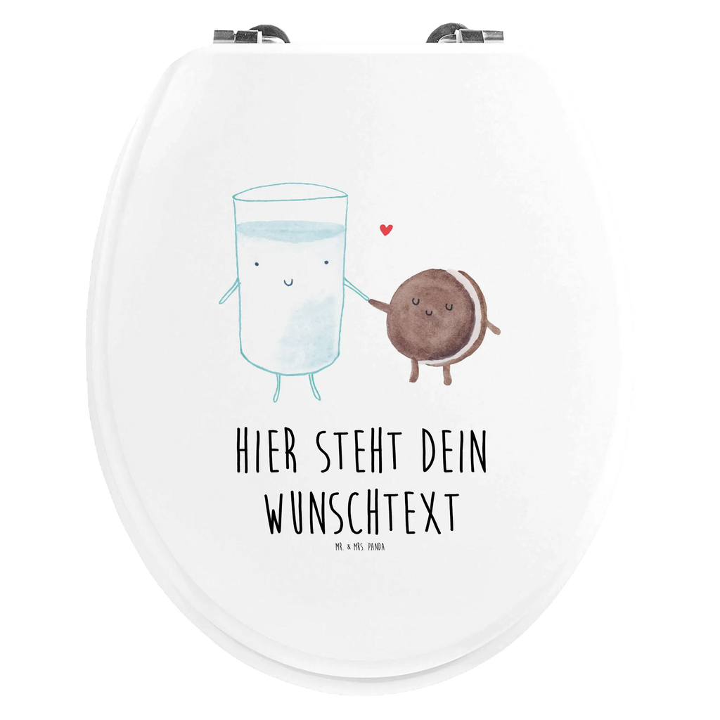 Personalisierter WC Sitz Motiv Milch & Keks Personalisierter WC-Sitz, Personalisierter Toilettendeckel, Toilettendeckel mit Namen, Personalisierte Klobrille, Personalisierter Klodeckel, WC Sitz mit Namen, Tiermotive, Gute Laune, lustige Sprüche, Tiere, Motiv süß, Milk, Kaffee, Einladung Frühstück, Kekse, romantisch, perfektes Paar, Cookie, Keks, Milch