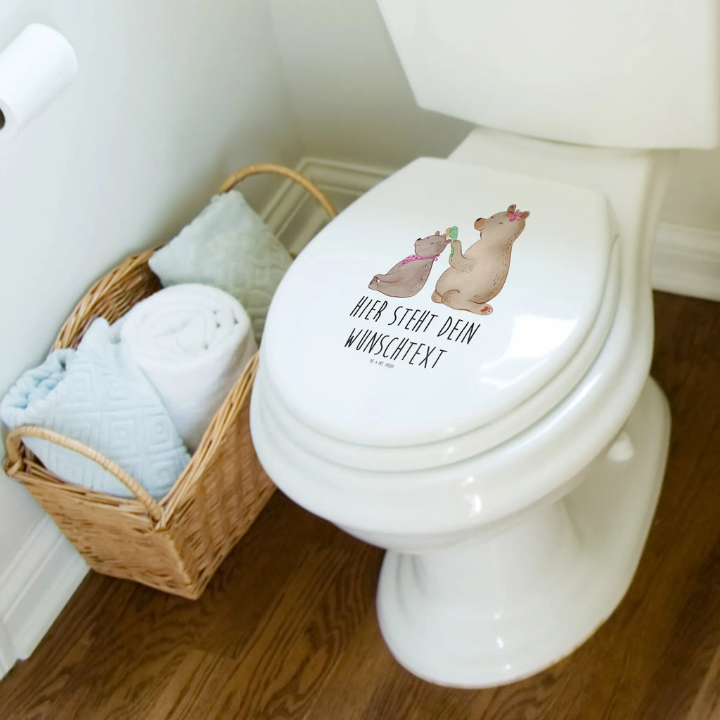 Personalized Toilet Seat Design bear child Family, Father's Day, Mother's Day, brother, sister, Mom, Dad, Gift, Mama