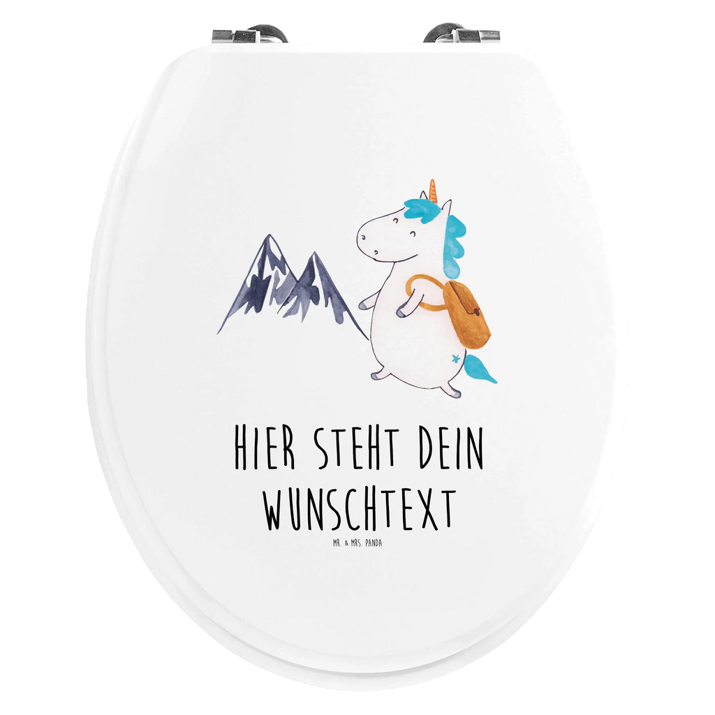 Personalized Toilet Seat Design unicorn climber unicorn, unicorns, Einhorn, mountains, english, mountaineer, explorer, adventure, travel, world trip, vacation, adventurer, world traveler