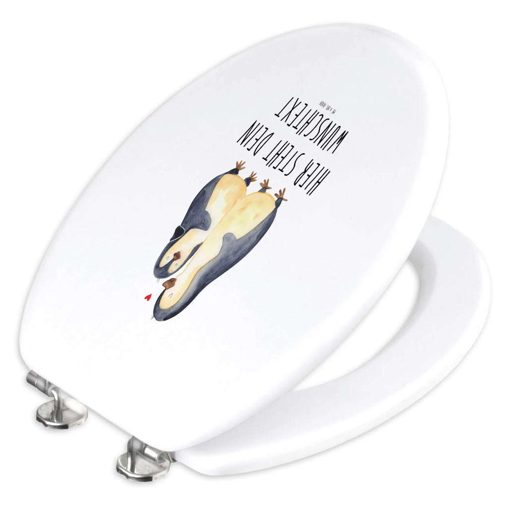 Personalisierter WC Sitz Motiv Pinguine Einschlafen Toilettendeckel mit Namen, WC Sitz mit Namen, Personalisierter Toilettendeckel, Personalisierter WC-Sitz, Personalisierter Klodeckel, Personalisierte Klobrille, Liebe, Partner, Freund, Freundin, Ehemann, Ehefrau, Heiraten, Verlobung, Heiratsantrag, Liebesgeschenk, Jahrestag, Hocheitstag, Geschenk für Freundin, Valentinstag, Mitbringsel, Hochzeitstag, für Ehemann, für Männer, Geschenk für Partner, Liebesbeweis, Geschenk für Frauen