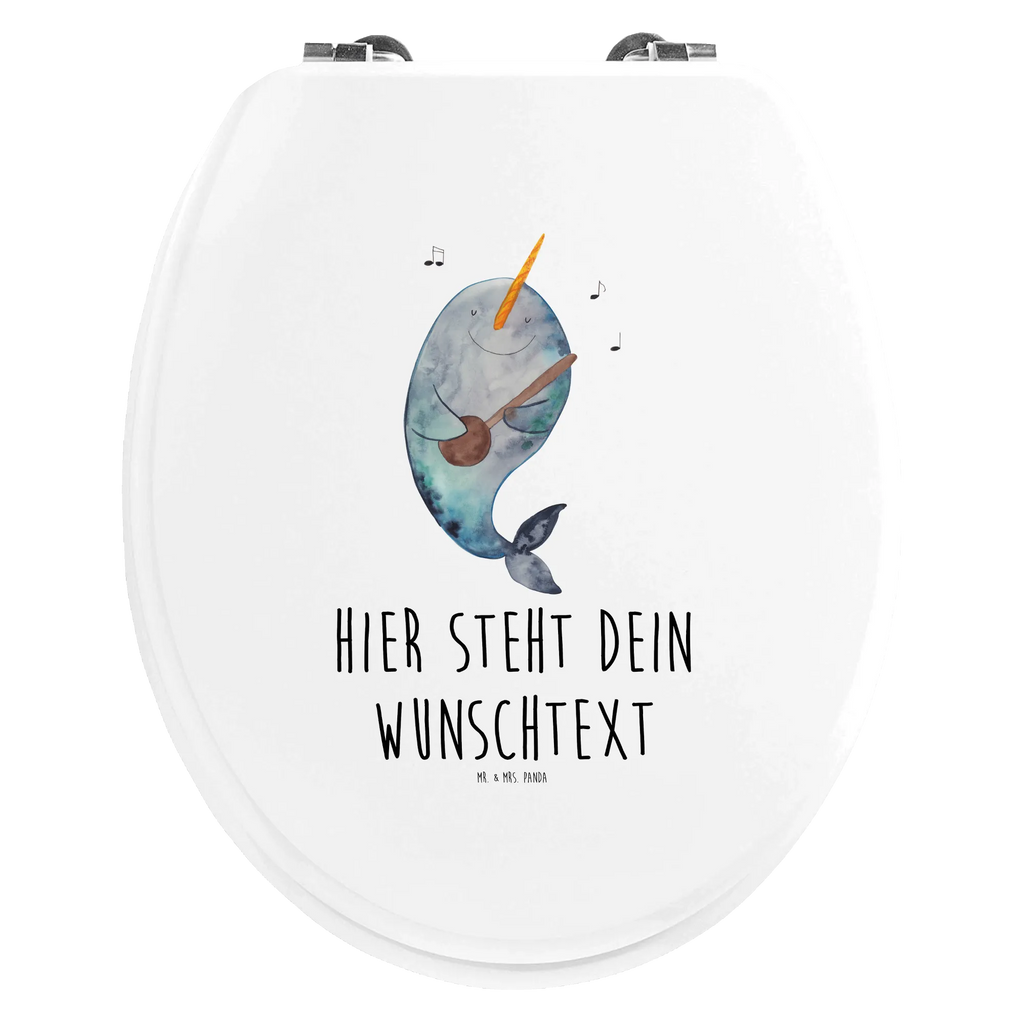 Personalisierter WC Sitz Motiv Narwal Gitarre Personalisierter WC-Sitz, Personalisierter Toilettendeckel, WC Sitz mit Namen, Personalisierte Klobrille, Personalisierter Klodeckel, Toilettendeckel mit Namen, Meerestiere, Meer, Urlaub, Narwal, Probleme, Gitarre, Tanzen, Frust, Wal, Problemlösung, Gespräche