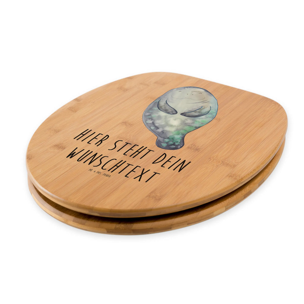 Personalisierter WC Sitz Motiv Seekuh happy Toilettendeckel mit Namen, Personalisierter Toilettendeckel, Personalisierte Klobrille, Personalisierter Klodeckel, Personalisierter WC-Sitz, WC Sitz mit Namen, Meerestiere, Meer, Urlaub, Respekt, Neuanfang, Achtsamkeit, Liebeskummer, Zufrieden, Seekuh, Selbstliebe, Seekühe, Neustart, Freundin