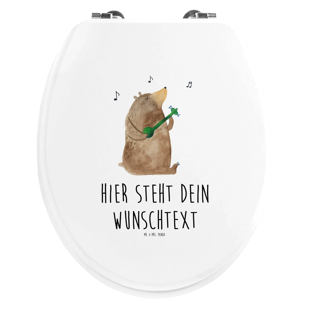 Personalized Toilet Seat Design bear song bear, teddy, teddy bear, cuddly toy, love, valentine, heart, song, partner, woman, Bear, saying, girlfriend, love song, gift