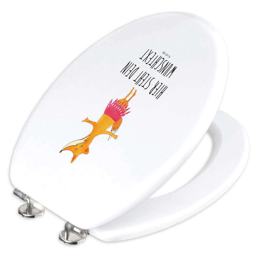 Personalizowany motyw deski WC Lis baletnica Personalisierter Toilettendeckel, Toilettendeckel mit Namen, WC Sitz mit Namen, Personalisierter Klodeckel, Personalisierte Klobrille, Personalisierter WC-Sitz, Fuchs, Geburtstag, Party, Füchsin, Ballett, Tanzen, Ballerina, Füchse, Einladung, Fuchs Spruch, Tänzerin