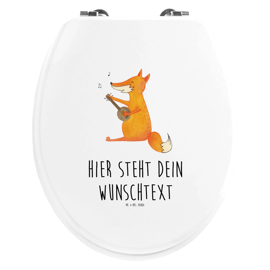 Personalisierter WC Sitz Motiv Fuchs Gitarre Toilettendeckel mit Namen, Personalisierte Klobrille, Personalisierter WC-Sitz, Personalisierter Toilettendeckel, Personalisierter Klodeckel, WC Sitz mit Namen, Fuchs, Musik Spruch, Gitarre, Füchse, Sänger, Musikerin, Geschenk Musiker, Sängerin