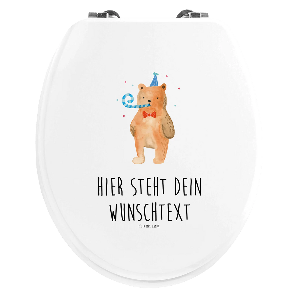 Personalisierter WC Sitz Motiv Birthday Bär Toilettendeckel mit Namen, Personalisierte Klobrille, WC Sitz mit Namen, Personalisierter WC-Sitz, Personalisierter Toilettendeckel, Personalisierter Klodeckel, Bär, Teddy, Teddybär, Geburtstag, Glückwunsch, Alles Gute, Happy Birthday