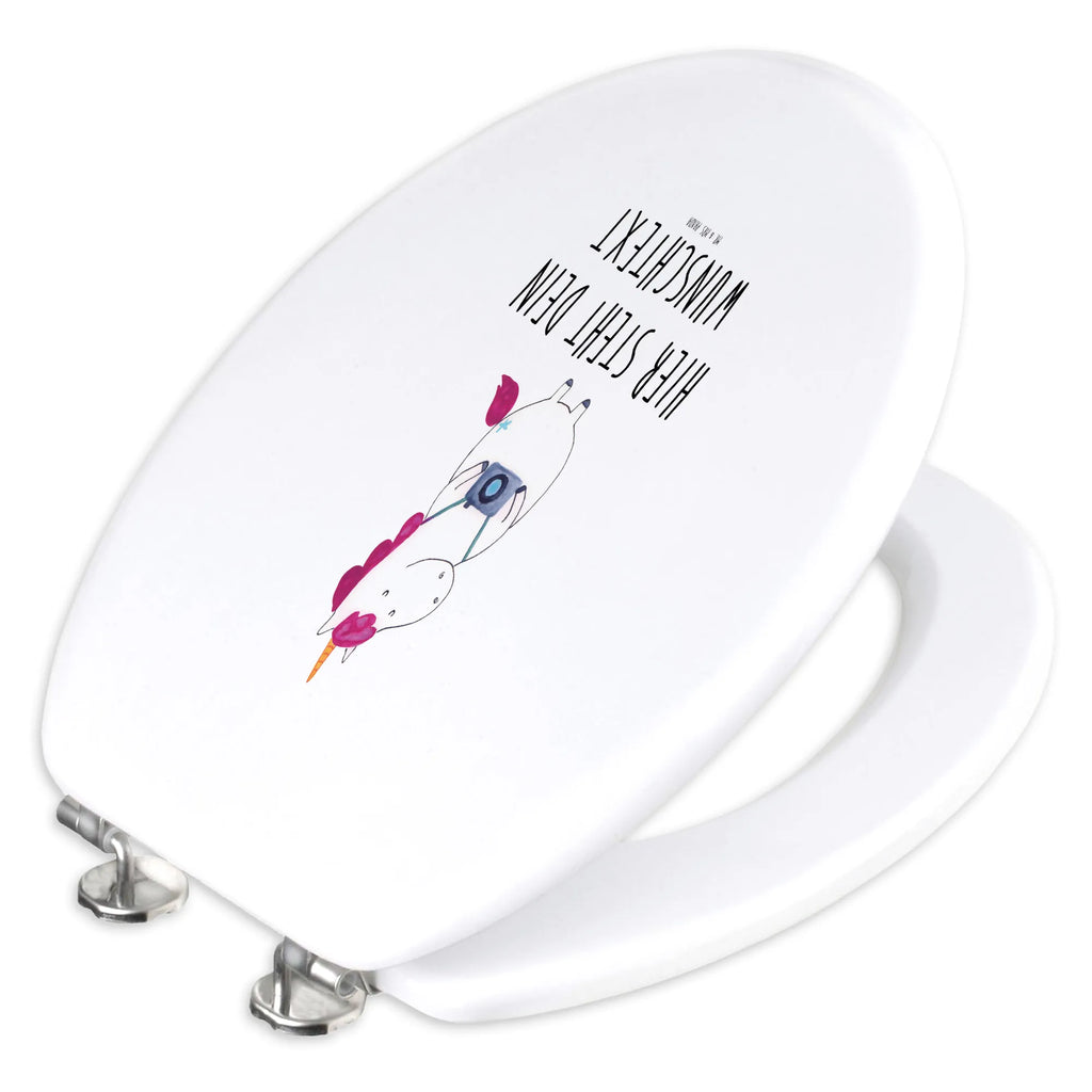 Personalisierter WC Sitz Motiv Einhorn Fotograf Personalisierte Klobrille, Toilettendeckel mit Namen, Personalisierter WC-Sitz, WC Sitz mit Namen, Personalisierter Toilettendeckel, Personalisierter Klodeckel, Einhorn, Einhörner, Einhorn Deko, Unicorn, Kurztrip, Weltreise, Tourist, Reisen, Fotografie, Weltenbummler, Urlaub, Reise, Städtereise, Kamera, Fotograf