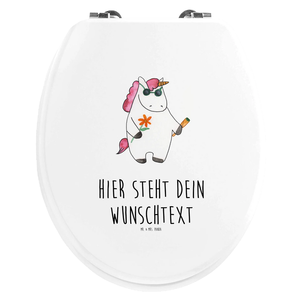 Personalisierter WC Sitz Motiv Einhorn Woodstock Personalisierter Klodeckel, Personalisierte Klobrille, Personalisierter Toilettendeckel, WC Sitz mit Namen, Toilettendeckel mit Namen, Personalisierter WC-Sitz, Einhorn, Einhörner, Einhorn Deko, Unicorn, Joint, Zigarette, Alkohol, Kiffen, witzig, Woodstock, Party, Spaß. lustig