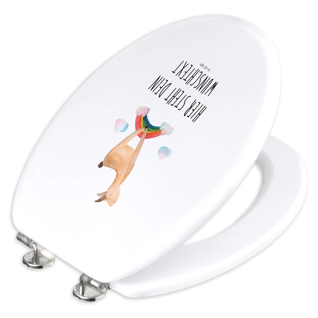 Personalisierter WC Sitz Motiv Lama Regenbogen Personalisierter Toilettendeckel, Personalisierte Klobrille, Personalisierter WC-Sitz, Toilettendeckel mit Namen, Personalisierter Klodeckel, WC Sitz mit Namen, Lama, Alpaka, Schule, Lamas, Haters gonna hate, Freiheit, Außenseiter, Selbstständig, Abi, Haters, Regenbogen, Wolkenland, Hobby