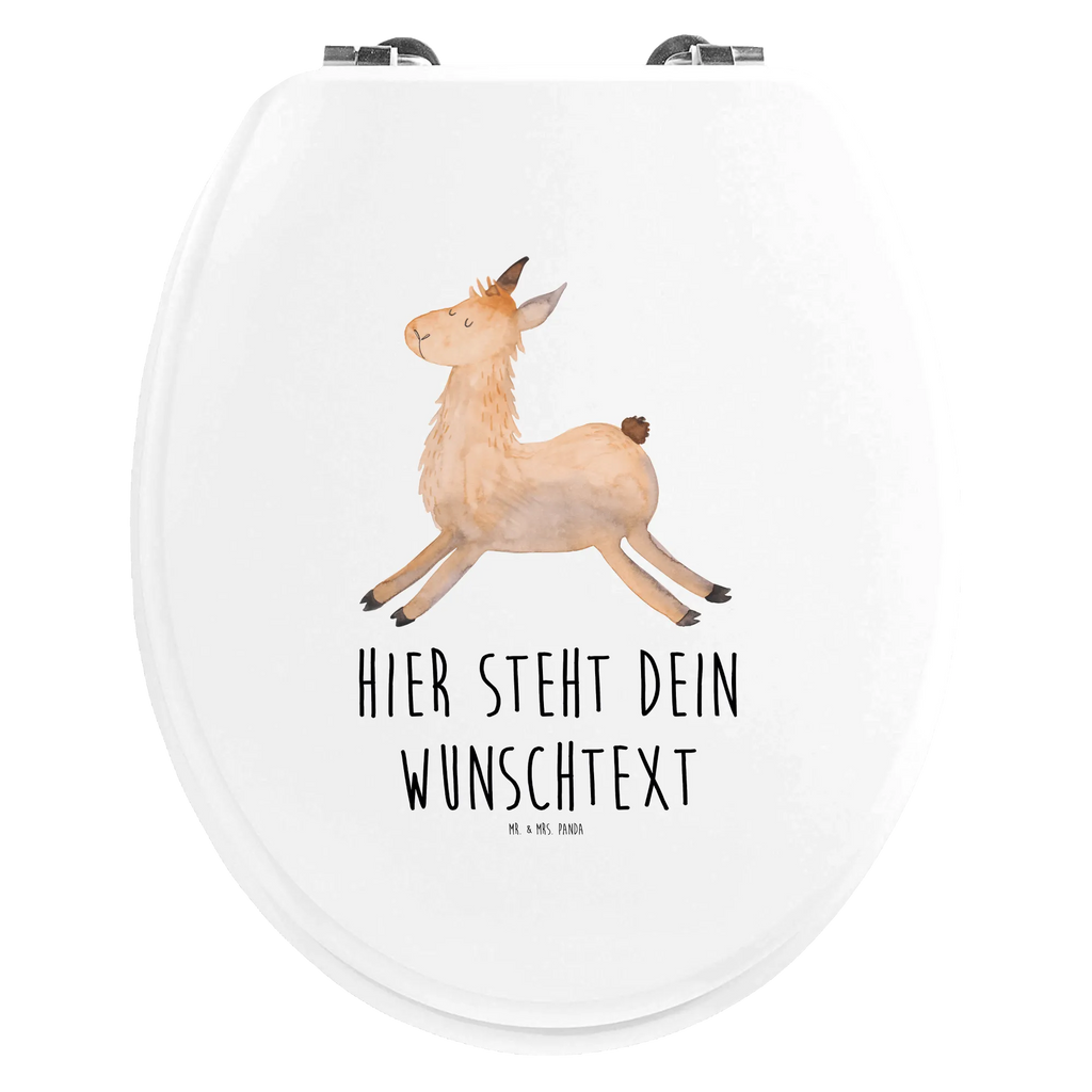 Personalisierter WC Sitz Motiv Lama springend Personalisierte Klobrille, Personalisierter Toilettendeckel, Personalisierter Klodeckel, Toilettendeckel mit Namen, Personalisierter WC-Sitz, WC Sitz mit Namen, Lama, Alpaka, Lamas, Start, Happy day, Neustart, Lieblingstag, Glück, Freundin, Prüfung, fröhlich, guten Morgen, Liebeskummer, Abitur