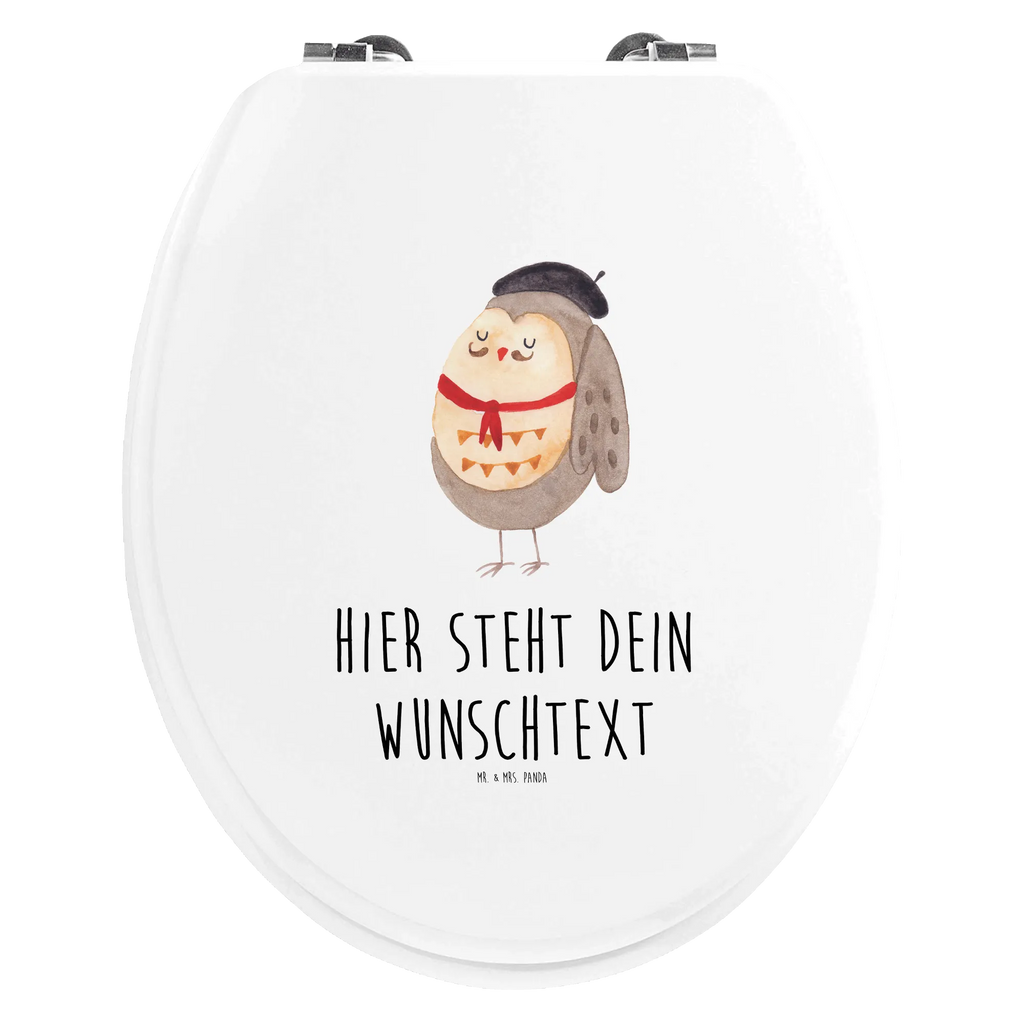 Personalisierter WC Sitz Motiv Eule Französisch WC Sitz mit Namen, Personalisierte Klobrille, Toilettendeckel mit Namen, Personalisierter WC-Sitz, Personalisierter Toilettendeckel, Personalisierter Klodeckel, Eule, Eule Deko, Frankreich, Spruch schön, La vie est belle, hibou, Spruch Französisch, Owl, das Leben ist schön, Eulen