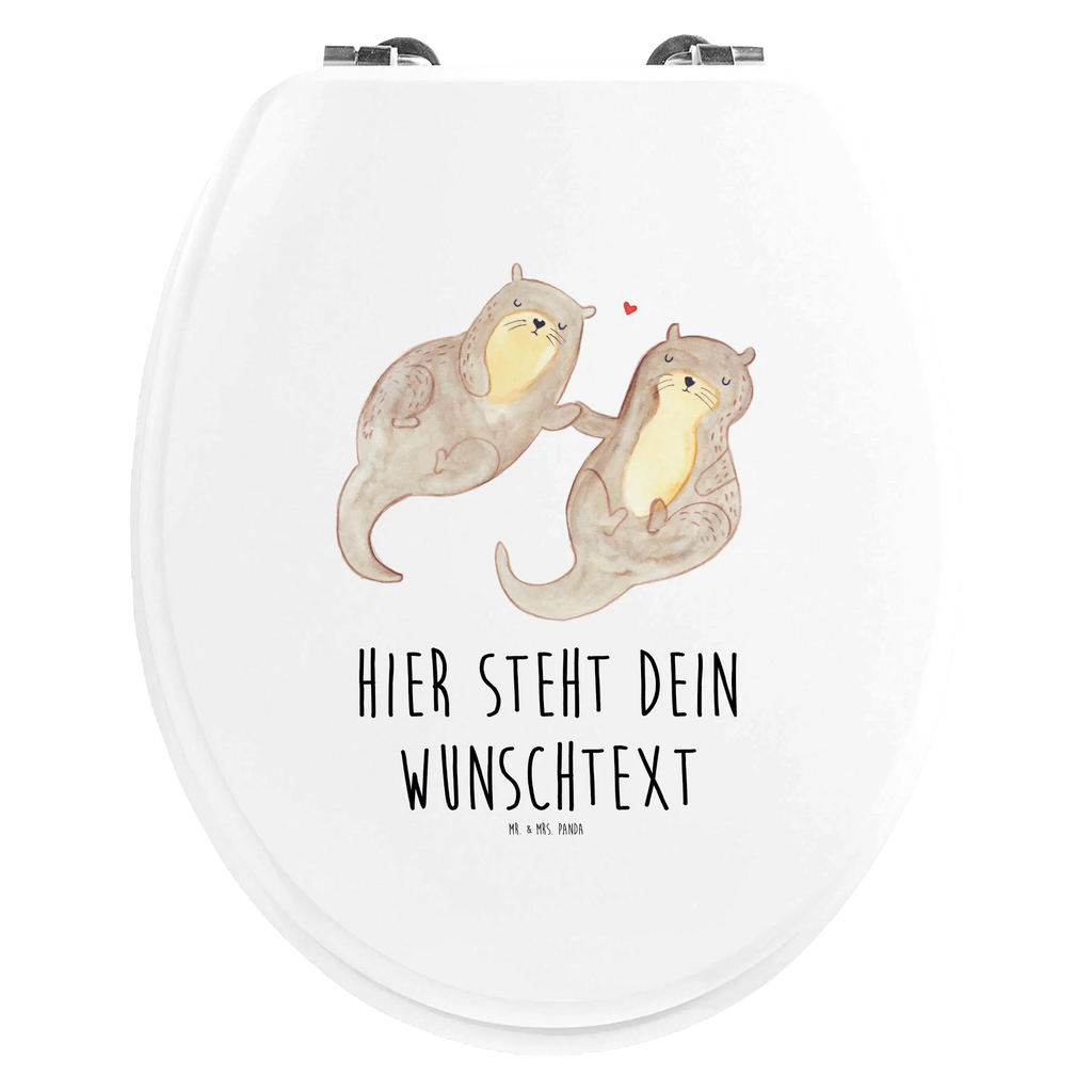Personalisierter WC Sitz Motiv Otter händchenhaltend Personalisierter Klodeckel, Toilettendeckel mit Namen, Personalisierter Toilettendeckel, Personalisierter WC-Sitz, Personalisierte Klobrille, WC Sitz mit Namen, Otter, Fischotter, Seeotter, Otter Seeotter See Otter