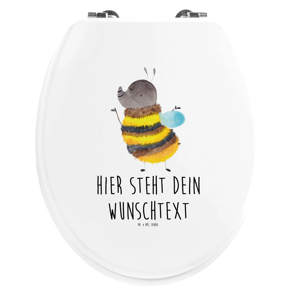Personalizowany motyw deski WC trzmiel puszysty Personalisierter Toilettendeckel, Personalisierter Klodeckel, Toilettendeckel mit Namen, Personalisierte Klobrille, Personalisierter WC-Sitz, WC Sitz mit Namen, Tiermotive, Gute Laune, lustige Sprüche, Tiere, Flauschig, Blume, Hummel, Biene, Natur