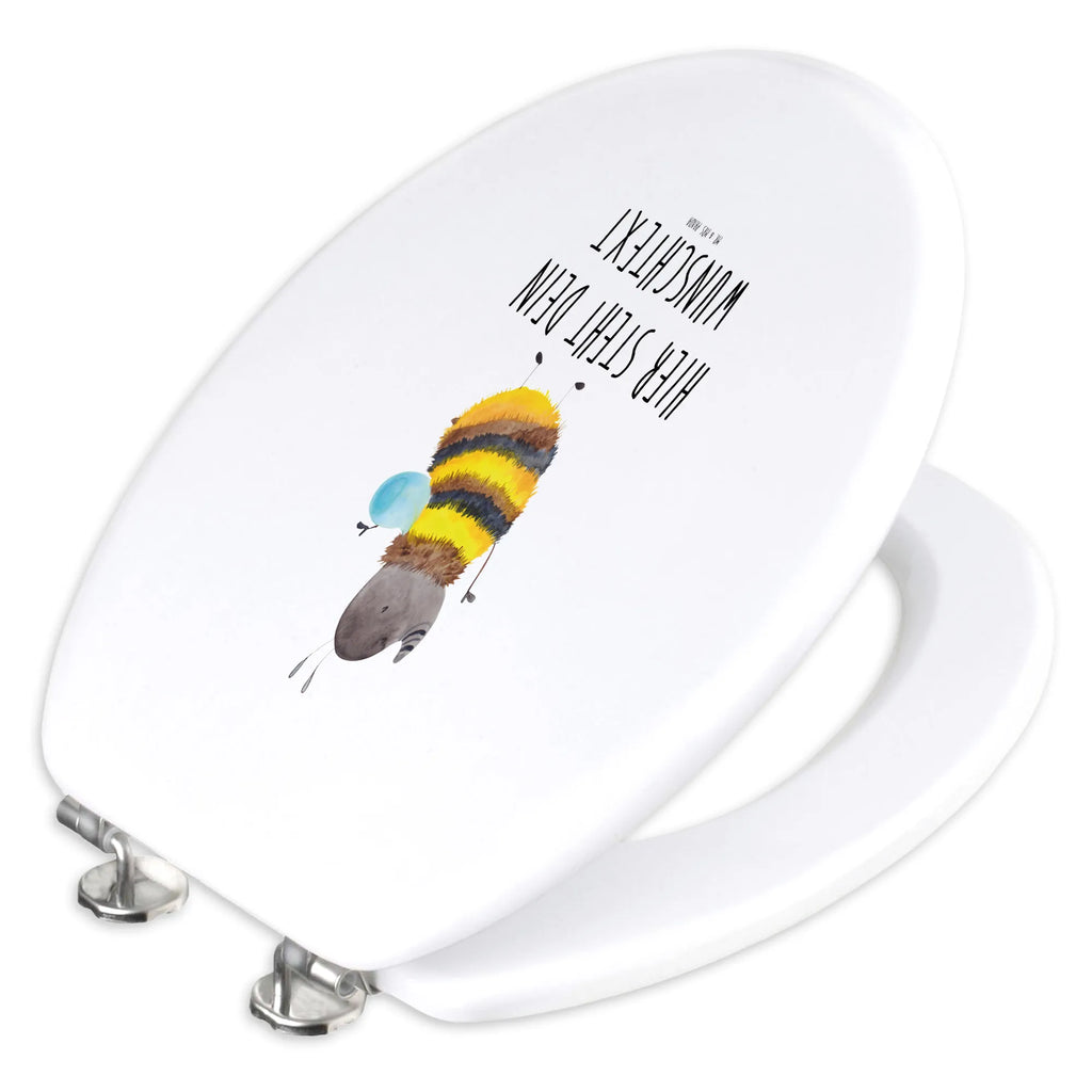 Personalizowany motyw deski WC trzmiel puszysty Personalisierter Toilettendeckel, Personalisierter Klodeckel, Toilettendeckel mit Namen, Personalisierte Klobrille, Personalisierter WC-Sitz, WC Sitz mit Namen, Tiermotive, Gute Laune, lustige Sprüche, Tiere, Flauschig, Blume, Hummel, Biene, Natur