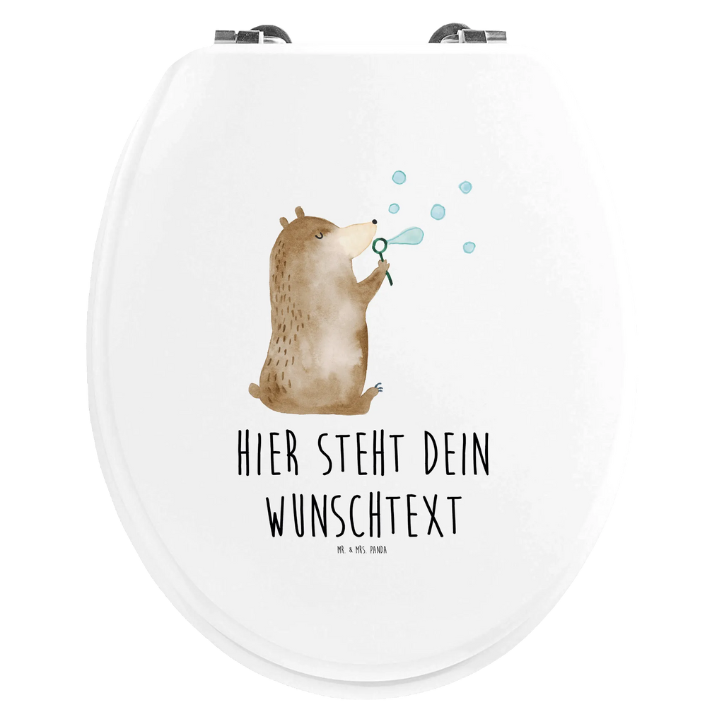 Personalized Toilet Seat Design bear soap bubbles bear, teddy, teddy bear, cuddly toy, Soap Bubbles Bear Funny Being Happy Sad Happy