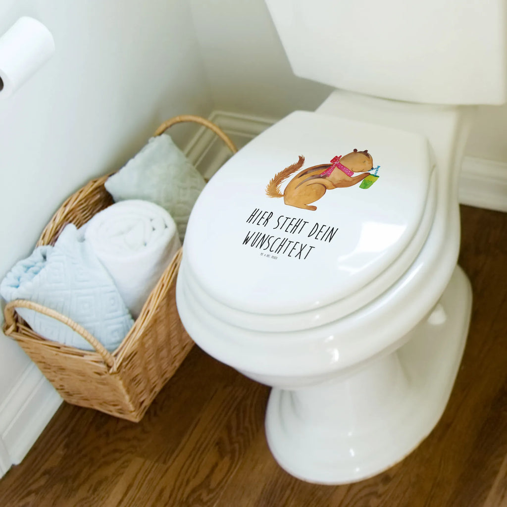 Personalisierter WC Sitz Motiv Eichhörnchen Smoothie Toilettendeckel mit Namen, WC Sitz mit Namen, Personalisierter WC-Sitz, Personalisierte Klobrille, Personalisierter Klodeckel, Personalisierter Toilettendeckel, Tiermotive, Gute Laune, lustige Sprüche, Tiere, Eichhörnchen, Streifenhörnchen, Abnehmen, Green Smoothies, Diät