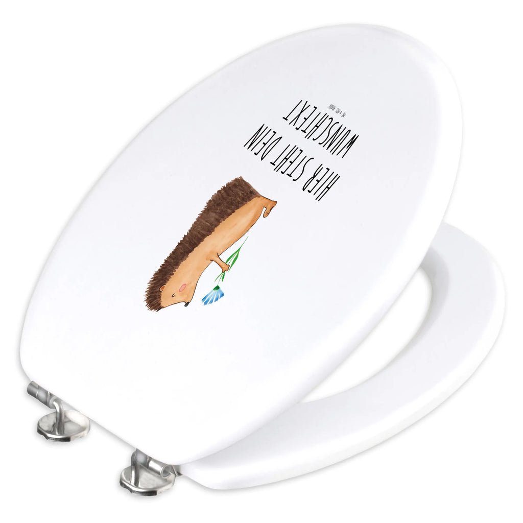 Personalizowany motyw deski WC jeż Kwiaty Motywy zwierzęce, dobra energia, zabawne powiedzonka, zwierzęta