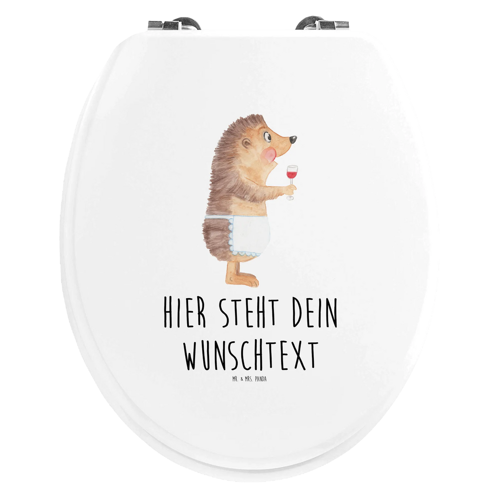 Personalized Toilet Seat Design Hedgehog wine small animals, cute, funny, cute animal motives, hand drawn, small world, funny sayings, good mood, happy, gifts, gift ideas, special gifts, animal lover, card, hedgehog, white wine, wine glass, gift wine drinker, wine saying, wine decoration, red wine, drinking wine, gift wine lover