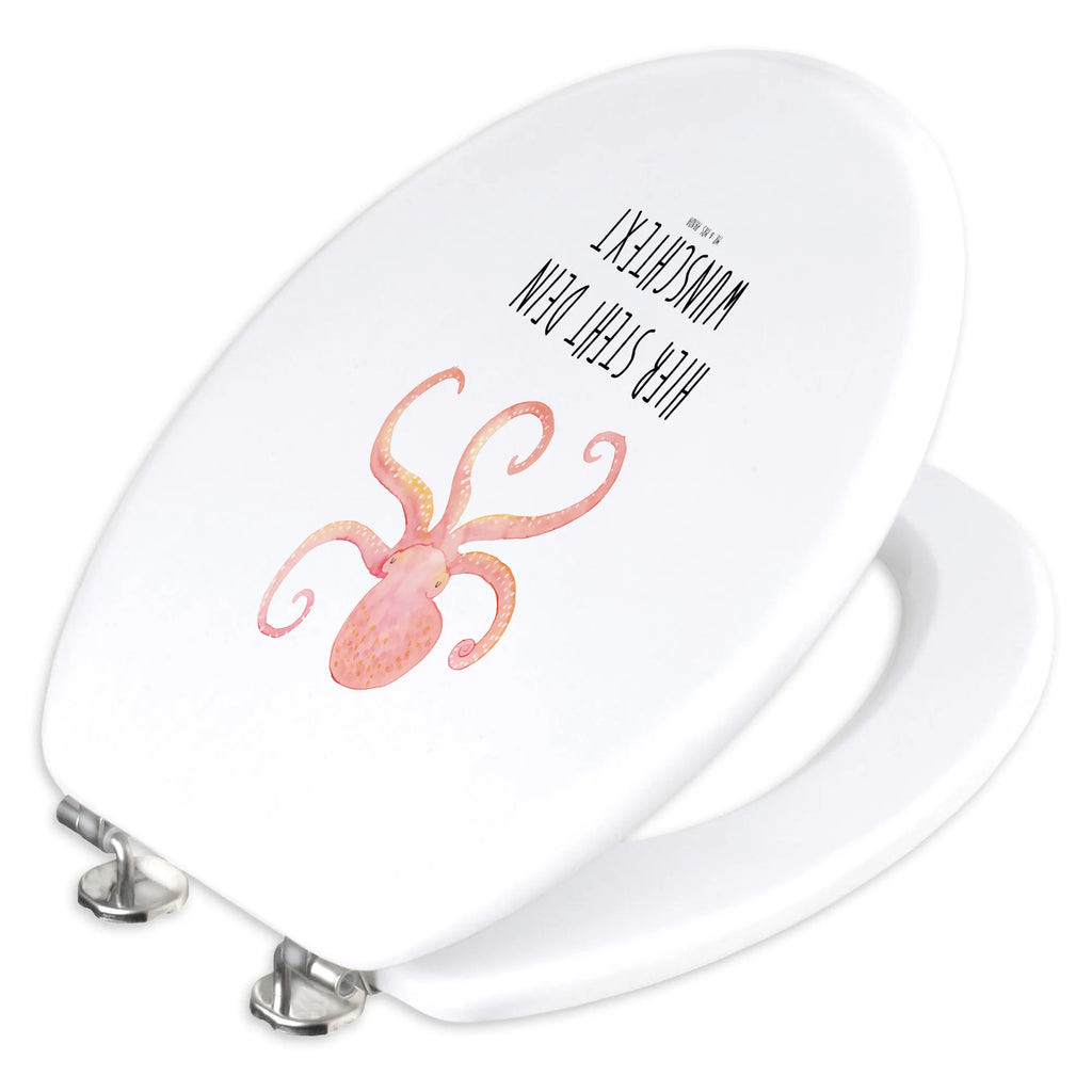 Personalized Toilet Seat Design Squid WC Sitz mit Namen, Toilettendeckel mit Namen, Personalisierter Toilettendeckel, Personalisierte Klobrille, Personalisierter Klodeckel, Personalisierter WC-Sitz, Tiermotive, Gute Laune, lustige Sprüche, Tiere, Ozean, Wasser, Krake, Arme, Meer, Meerestier, Tintenfisch