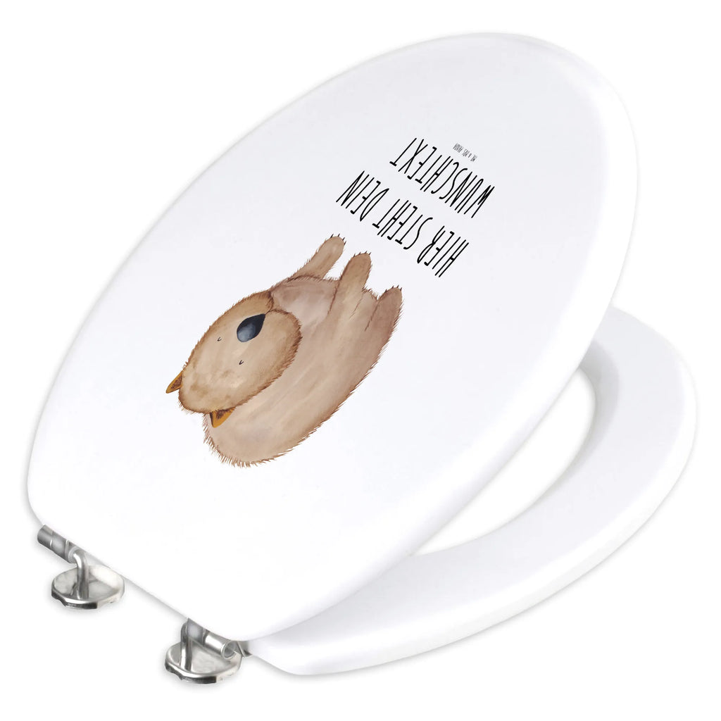 Personalized Toilet Seat Design Wombat small animals, cute, funny, cute animal motives, hand drawn, small world, funny sayings, good mood, happy, gifts, gift ideas, special gifts, animal lover, card, motivation, Australia, saying, life is beautiful, Wombat