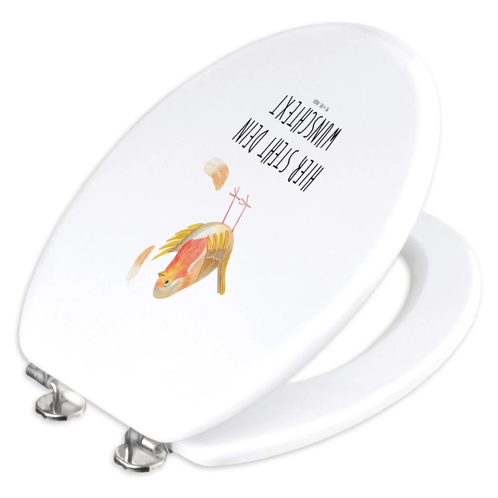 Personalized Toilet Seat Design robin feathers small animals, cute, funny, cute animal motives, hand drawn, small world, funny sayings, good mood, happy, gifts, gift ideas, special gifts, animal lover, card, What if i fall, flying, motivation pictures, bird, slogan courage, robin, motivation slogans, slogan motivation