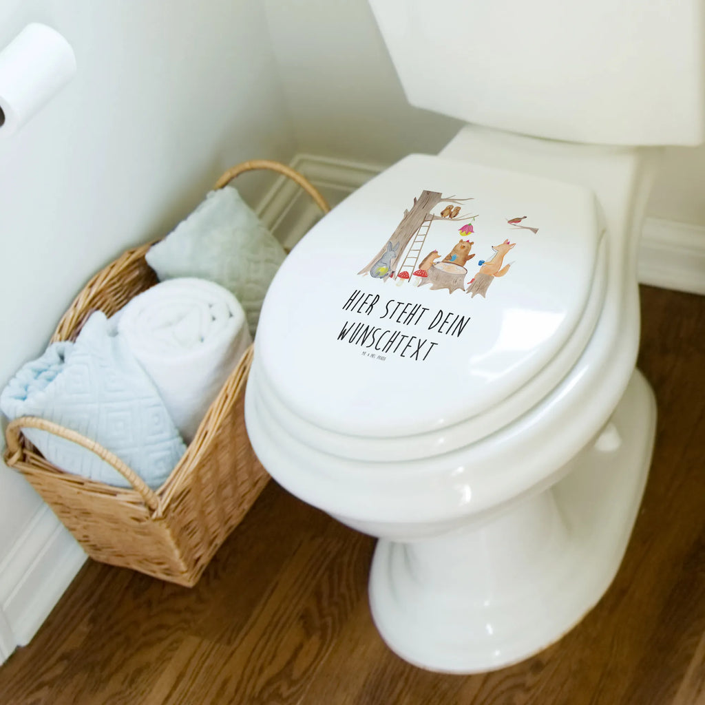 Personalized Toilet Seat Design forest animals picnic Personalisierter Klodeckel, Toilettendeckel mit Namen, Personalisierte Klobrille, Personalisierter WC-Sitz, WC Sitz mit Namen, Personalisierter Toilettendeckel, Tiermotive, Gute Laune, lustige Sprüche, Tiere, Maus, Picknick, Hase, Igel, Waldtiere, Eichhörnchen, Wald, Fuchs