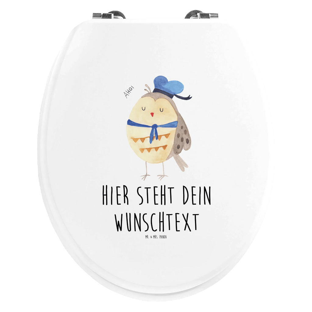 Personalisierter WC Sitz Motiv Eule Matrosen Personalisierter Klodeckel, Toilettendeckel mit Namen, WC-Deckel, WC Sitz mit Namen, Personalisierte Klobrille, Personalisierter WC-Sitz, Toilettensitz, Personalisierter Toilettendeckel, Eule, Matrose, Freundin, Eule Spruch, Ehe, Hochzeitstag Geschenk, Heimathafen, Seefahrer, Owl, Wortspiel Lustig, Eule Deko